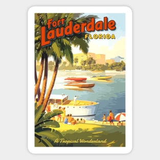 Fort Lauderdale Vintage Sticker